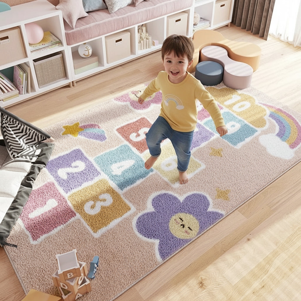 Tapis Marelle Arc en Ciel