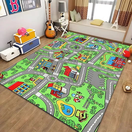 Tapis de route Enfant - 120x160 cm - Antidérapant