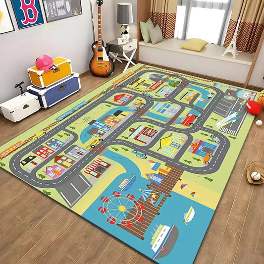 Tapis de circuit Voiture - 120x160 cm - Antidérapant
