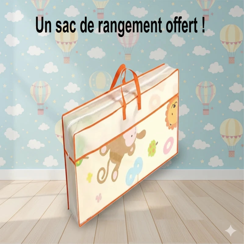 Tapis d’éveil et de motricité - Pliable à double face